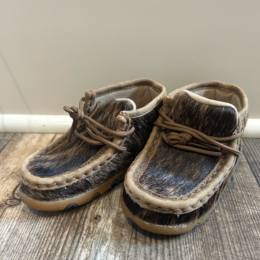 TWISTED X TODDLER BRINDLE CHUKKA DRIVING MOCS SIZE 8m